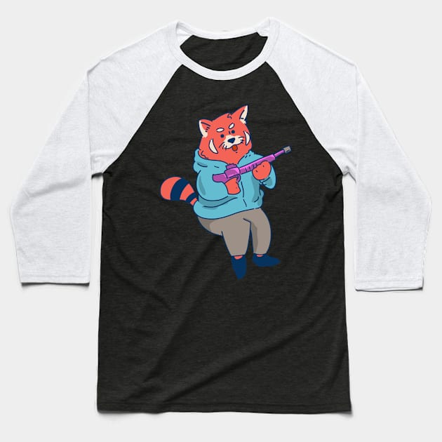 Penjahat panda merah Baseball T-Shirt by widhim